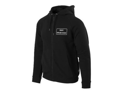 Mikina FRONT TOWARD ENEMY se zipem a kapucí ČERNÁ (velikost 3XL)