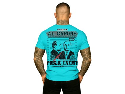 Pánské triko LEGAL LIFE AL Capone tyrkys (Velikost M)