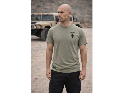 Pánské triko LEGAL LIFE Grenade khaki (Velikost M)