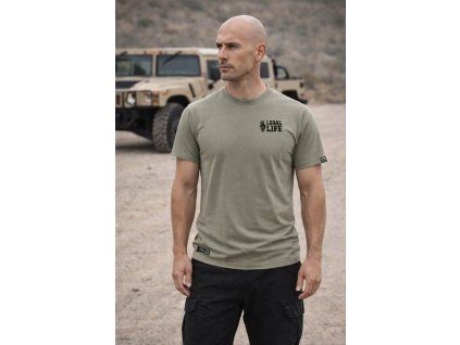 Pánské triko LEGAL LIFE Army khaki (Velikost M)