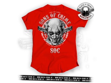 Pánské triko Mafia & Crime Sons of Crime rot (Velikost M)