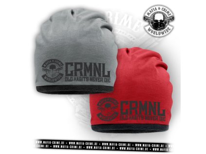 Kulich Mütze Mafia & Crime CRMNL grau (Velikost one size)