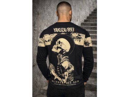 Pánské triko Yakuza s dlouhým rukávem Pray 27051 black (Velikost S)