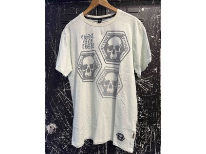 Pánské triko Yakuza Skull colection 12022 spa blue (Velikost 3XL)
