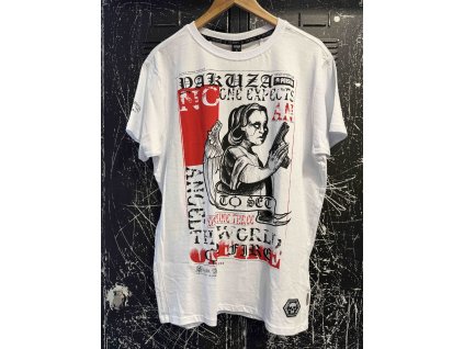 Pánské triko Yakuza No one 12001 white (Velikost XL)