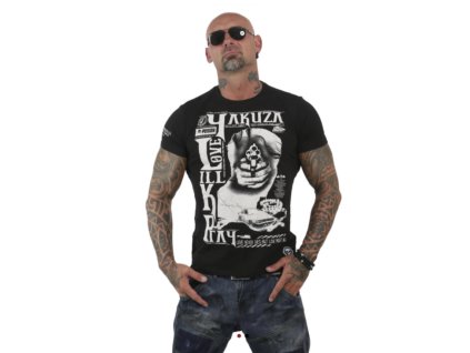 Pánské triko Yakuza Love kill pray 12003 black (Velikost XL)