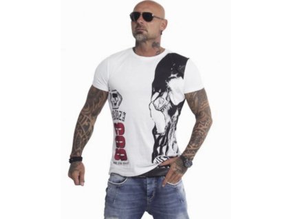 Pánské triko Yakuza TSB 12015 white (Velikost 5XL)