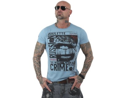 Pánské triko Yakuza TSB 13039 light blue (Velikost S)