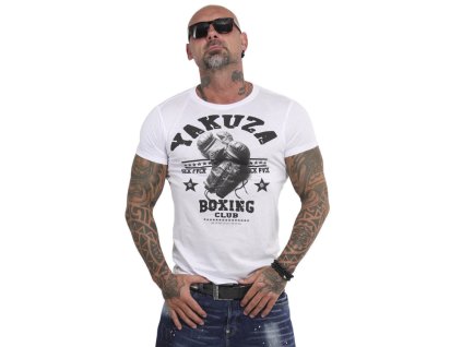 Pánské triko Yakuza TSB 14088 white (Velikost 3XL)