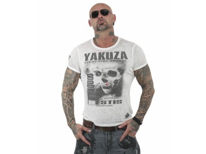 Pánské triko Yakuza 13049 white (Velikost XXL)
