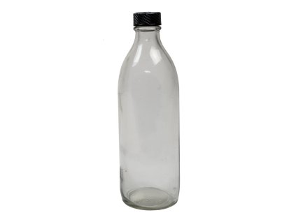 Láhev skleněná úzkohrdlá 500 ml s plastovým víčkem