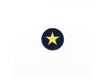 Nášivka námořních jednotek NVA kruh hvězda MODRÁ
