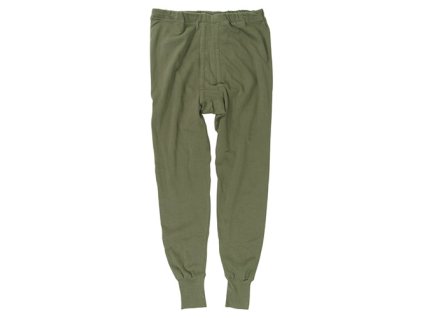 Spodky BW zimní kalhoty PLUSCH ZELENÉ použité (velikost 6)