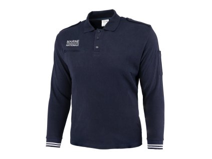 Polokošile s dlouhým rukávem MARINE NATIONALE MODRÁ (velikost 120GM)