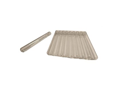 Zkumavky malé skleněné s kulatým dnem 9cm/10mm set 10 ks