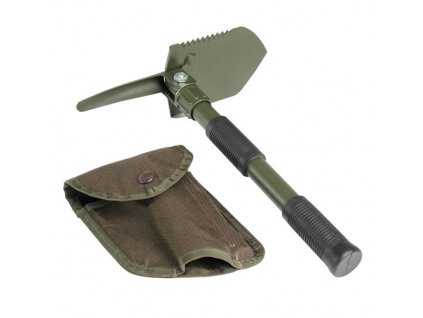 Lopatka MINI skládací s kopáčkem v pouzdru ZELENÁ