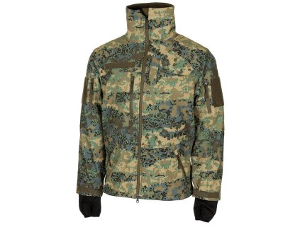 Bunda softshell HIGH DEFENCE rakouské maskování 03-Tarnanzug (velikost 3XL)