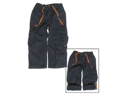 Kalhoty dětské RANGER předeprané ČERNÉ (velikost XS)