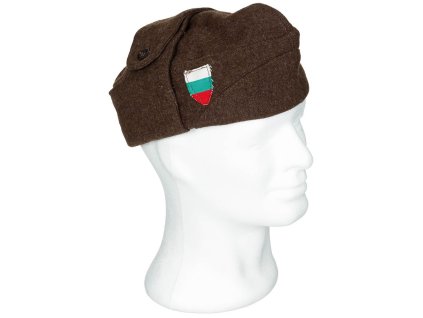 Čepice bulharská zimní vlněná HNĚDÁ (velikost 57)