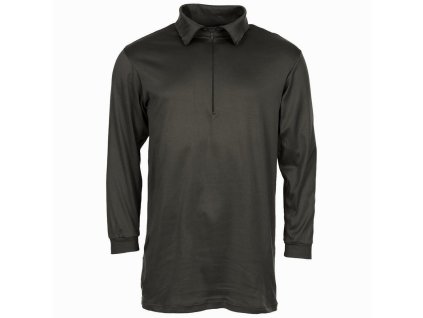 Triko prodloužené s límcem na zip ŠVÝCARSKÉ ČERNÉ (velikost L)