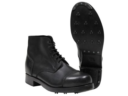 Boty BRITSKÉ přehlídkové PARADE kožené (velikost 14M)