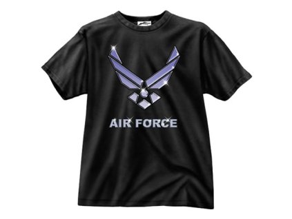 Triko AIR FORCE ČERNÉ (velikost XL)