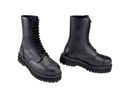 Boty vyvýšené Plateau PHANTOM 14-ti dírkové ČERNÉ (velikost 10)