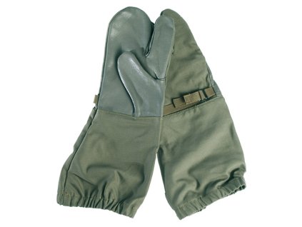 Rukavice BW převlekové 3prsté ZELENÉ použité (velikost 8,5)
