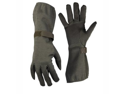 Rukavice pilotní BW NOMEX® dlouhé s gripy ZELENÉ (velikost 9)