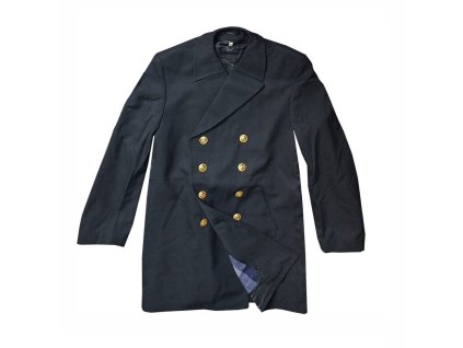 Kabát NAVY BW Colani se zlatými knoflíky TMAVĚ MODRÝ (velikost 43)