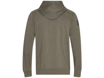 Mikina klokanka na zip WX URBAN zelené logo ZELENÁ (velikost 3XL)