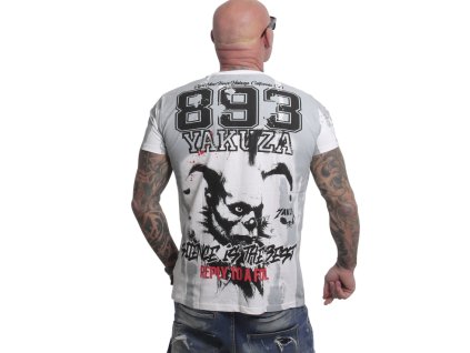 Pánské triko Yakuza Fool Allover 27016 white (Velikost L)