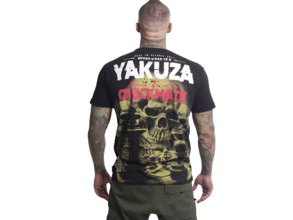 Pánské triko Yakuza Checkmate Regular 27006 black (Velikost L)
