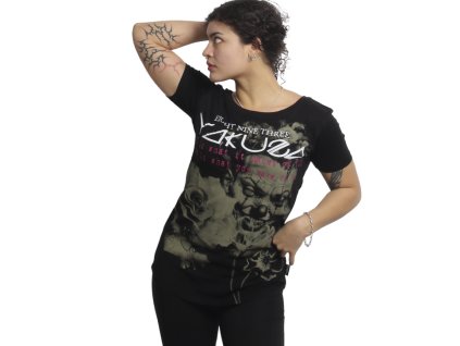 Dámské triko Yakuza Hidden Curved 27119 black (Velikost S)