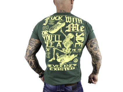 Pánské triko Yakuza TSB-9003 dark green (Velikost M)