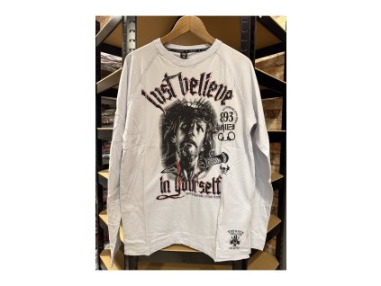 Pánské triko s dlouhým rukávem Yakuza LSB just believe 10033 grey dawn (Velikost 3XL)