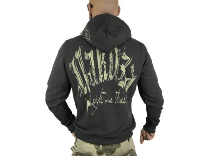 Pánská mikina Yakuza HOB-9063 black melange (Velikost S)