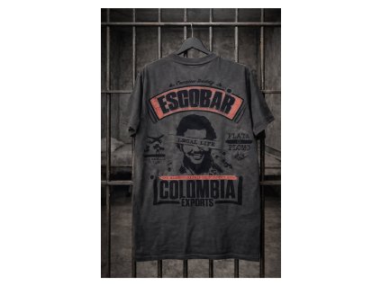 Pánské triko LEGAL LIFE Escobar anthracit (Velikost M)