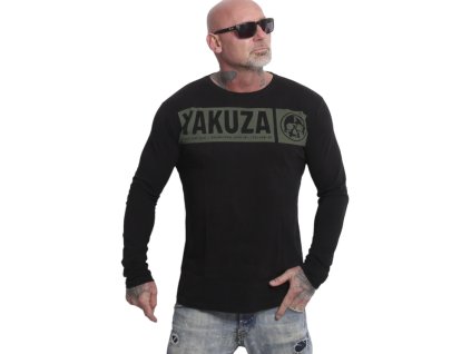 Pánské triko Yakuza s dlouhým rukávem Bleak Basic 27052 black (Velikost M)