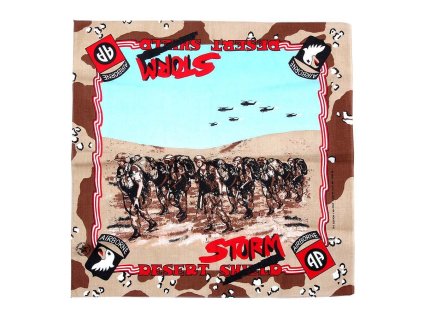 Šátek AIRBORNE 82/101 DESERT STORM 6col desert