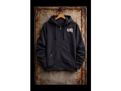 66682 2 capone black front hoodie zip