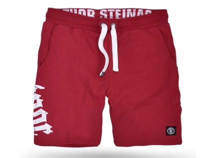 Thor Steinar Teplákové kraťasy Steinar red (Velikost M)