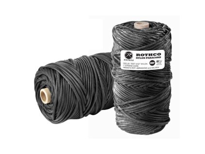 Šňůra PARA 550' na cívce nylon ø 4 mm / 90 m ČERNÁ