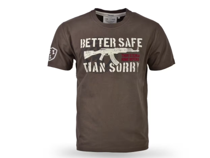 Pánské triko Thor Steinar BETTER SAFE braun (Velikost M)