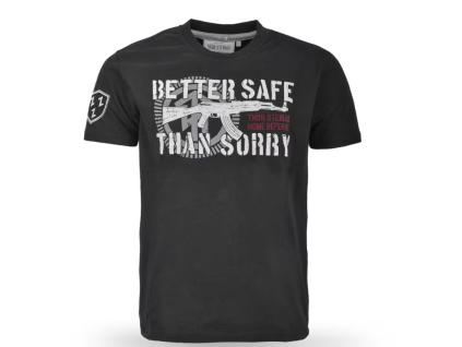 Pánské triko Thor Steinar BETTER SAFE schwarz (Velikost M)