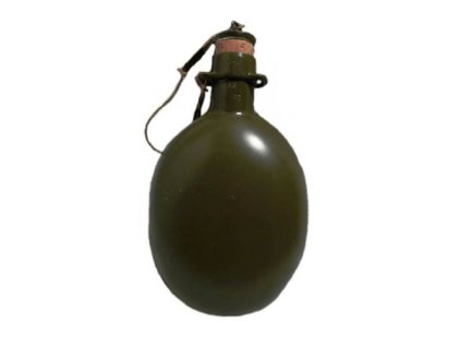 Láhev polní AČR/ČSLA hliníková bez obalu, korková zátka