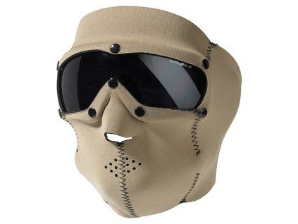 Maska celoobličejová BASIC NEOPREN s brýlemi COYOTE