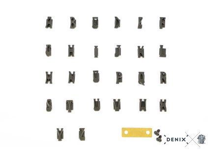 denix Letras y soporte para iniciales