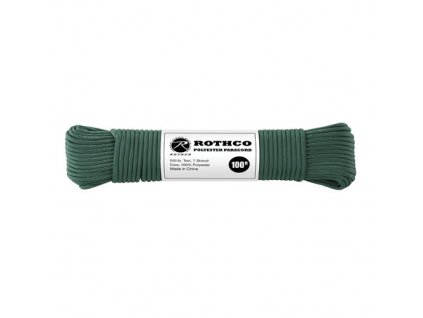 Šňůra PARACORD polyester 550LB 30m 4mm TMAVĚ ZELENÁ