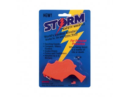 Píšťalka plastová STORM® ORANŽOVÁ